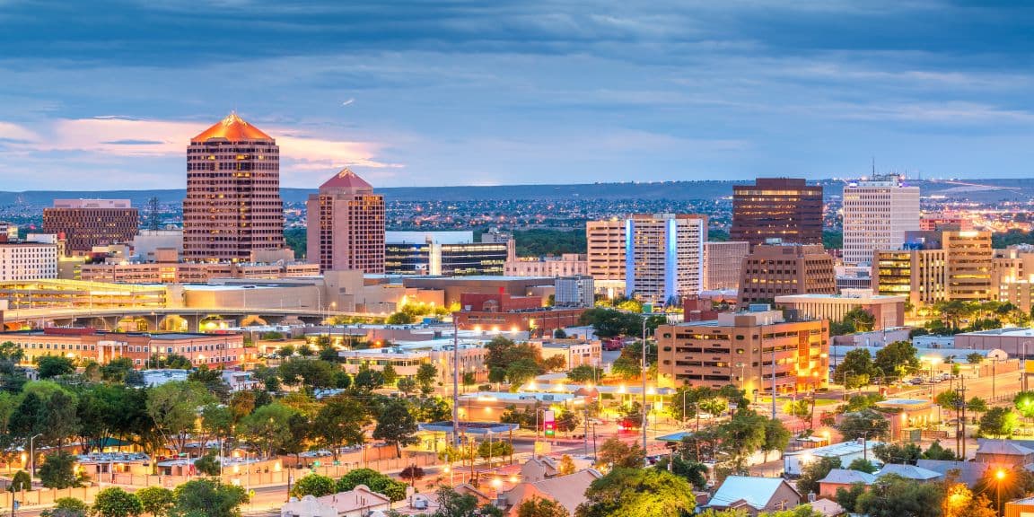 View of Albuquerque skyline
