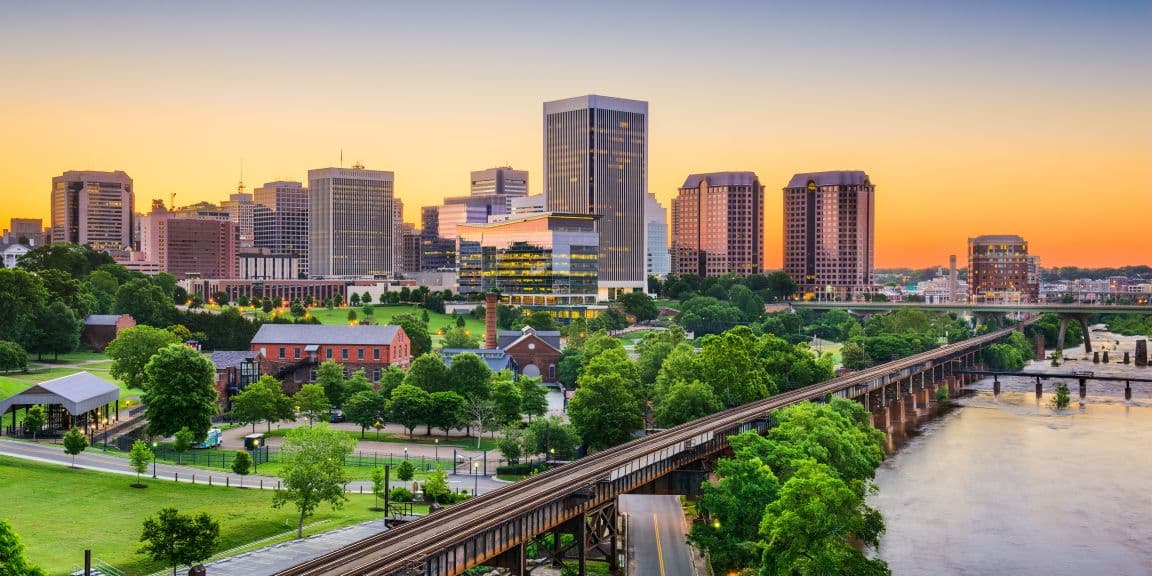 View of Arlington downtown skyline